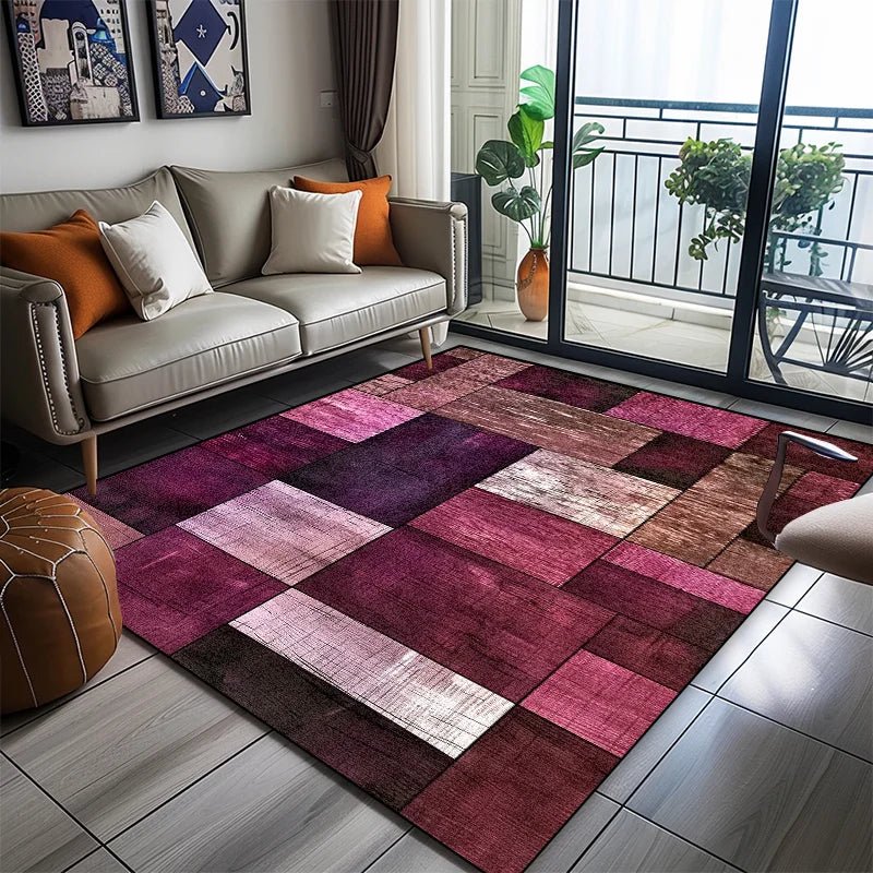 Modern Geometric Area Rug with Soft Non-Slip Design