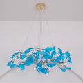 Modern Ginkgo Leaf Dining Room Chandelier with Artistic Design