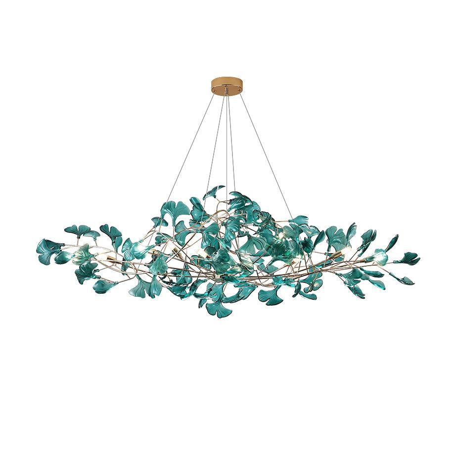 Modern Ginkgo Leaf Dining Room Chandelier with Artistic Design