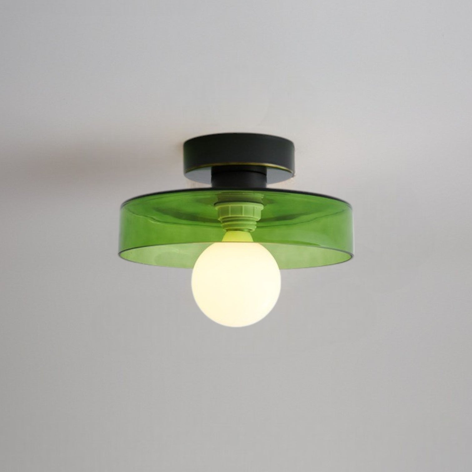 Modern Glass Ceiling Light with Bauhaus Style