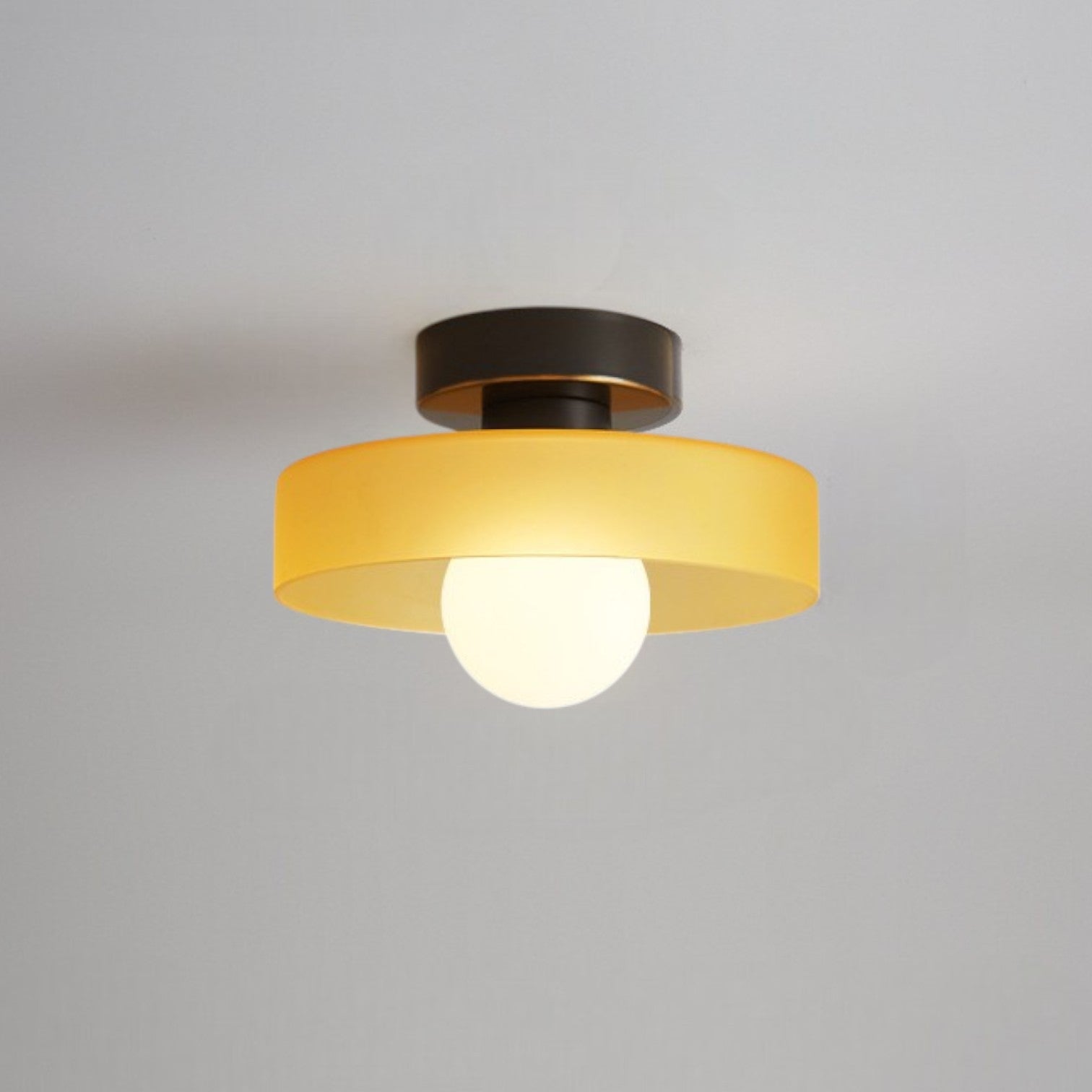 Modern Glass Ceiling Light with Bauhaus Style