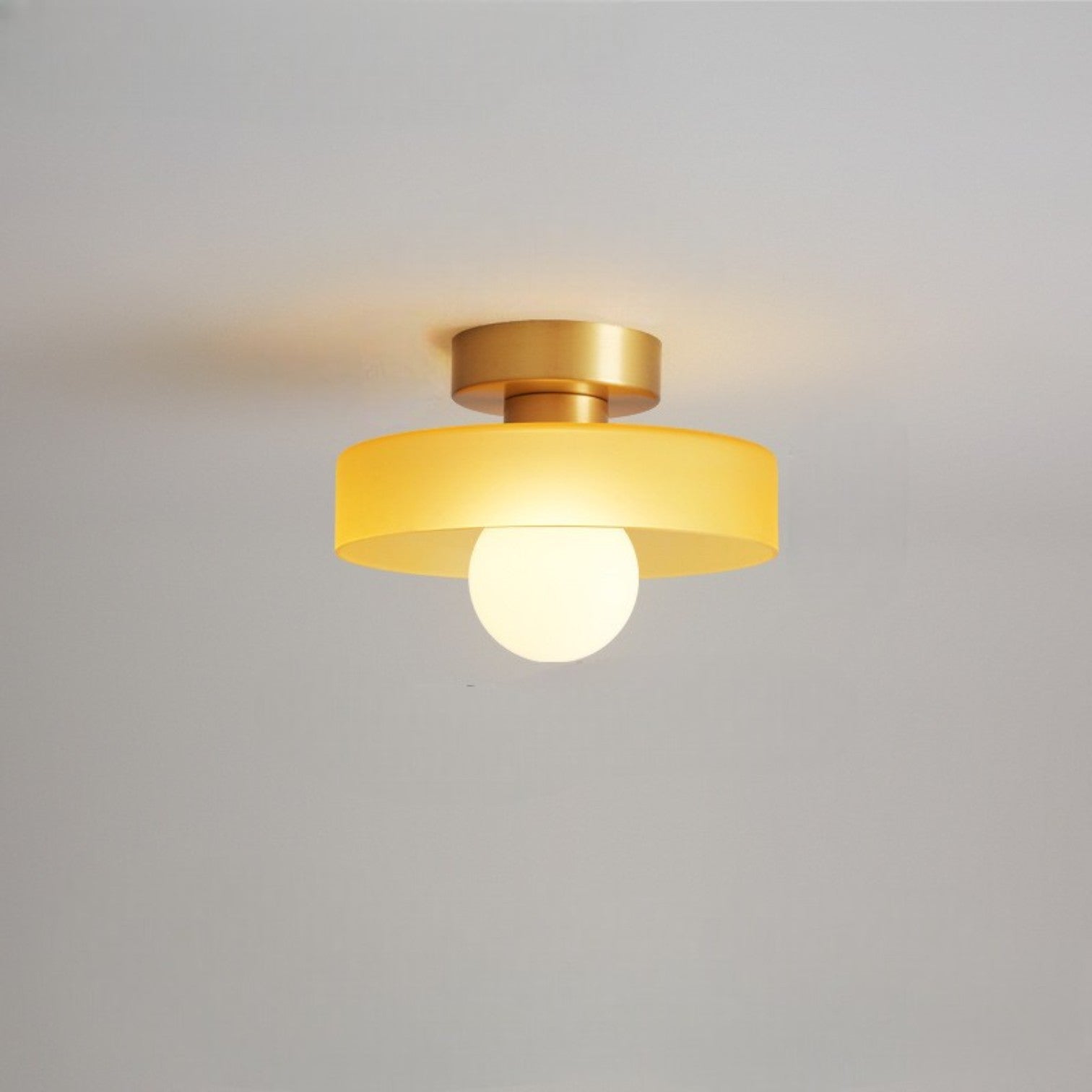 Modern Glass Ceiling Light with Bauhaus Style