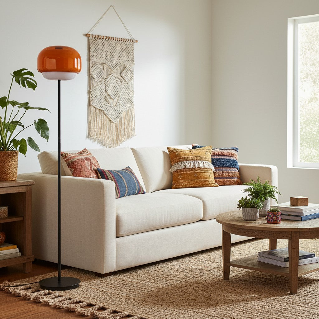 Modern Glass Floor Lamp for Elegant Ambient Lighting