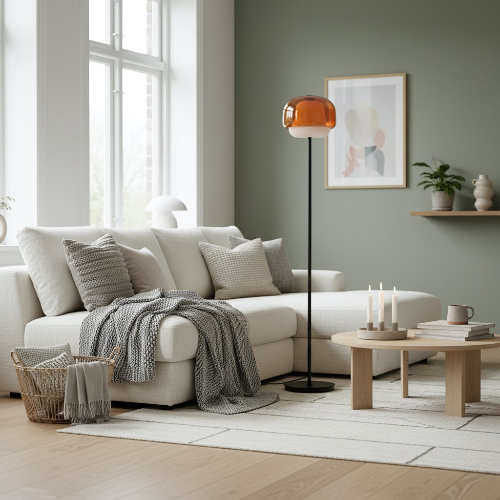 Modern Glass Floor Lamp for Elegant Ambient Lighting