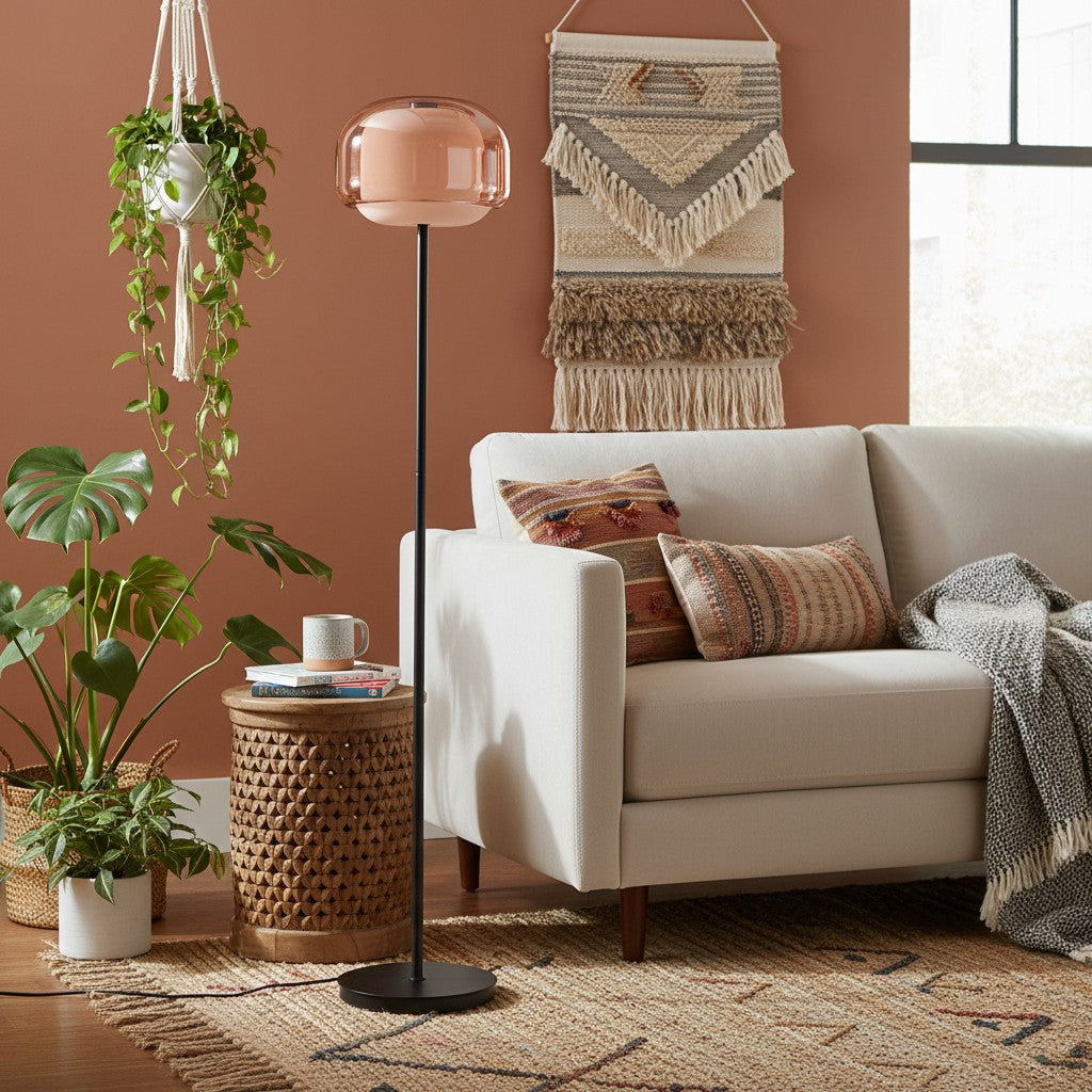 Modern Glass Floor Lamp for Elegant Ambient Lighting