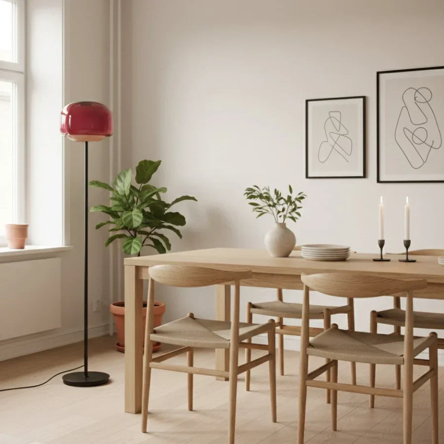 Modern Glass Floor Lamp for Elegant Ambient Lighting