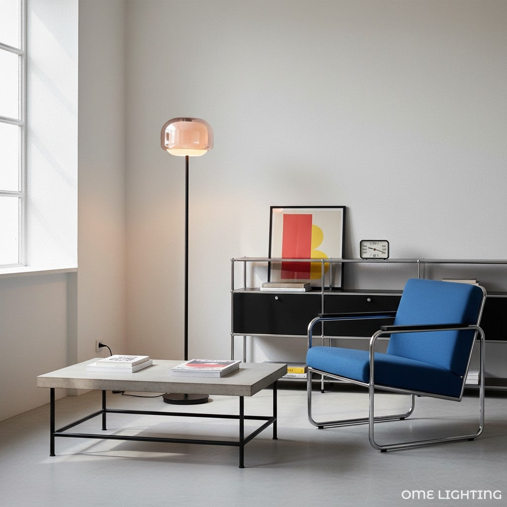 Modern Glass Floor Lamp for Elegant Ambient Lighting