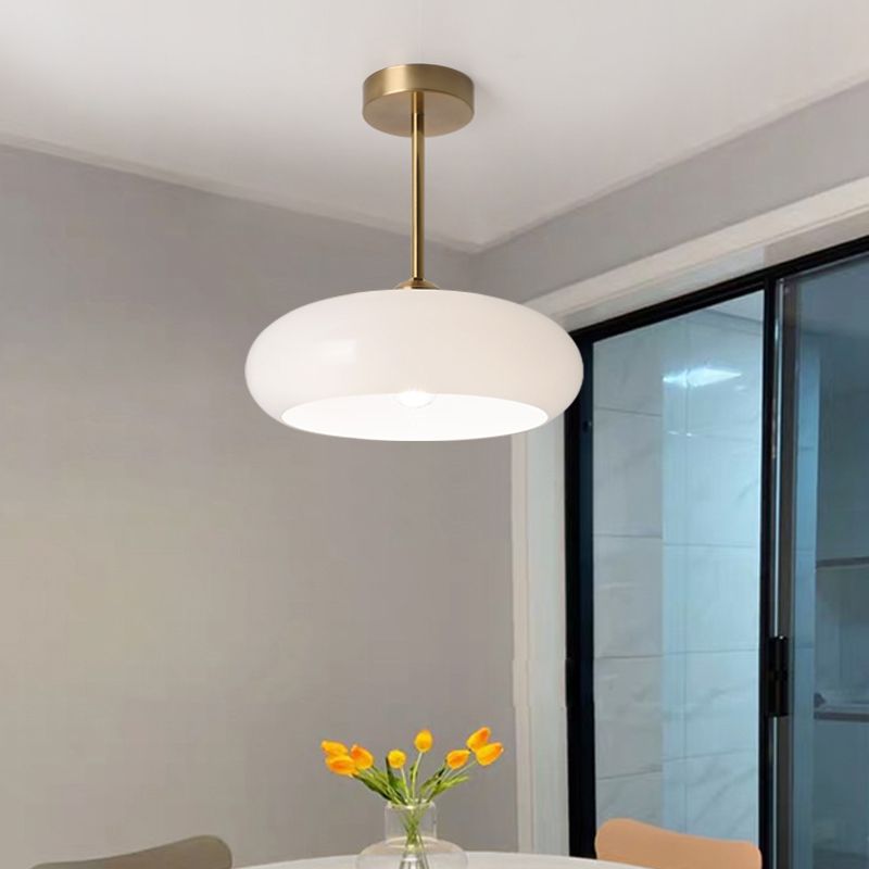 Modern Glass Flush Mount Ceiling Light