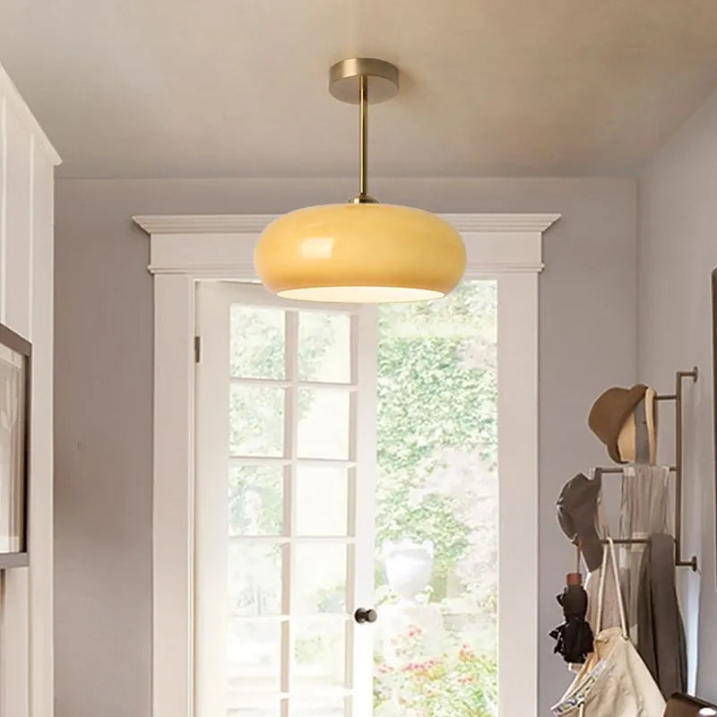 Modern Glass Flush Mount Ceiling Light