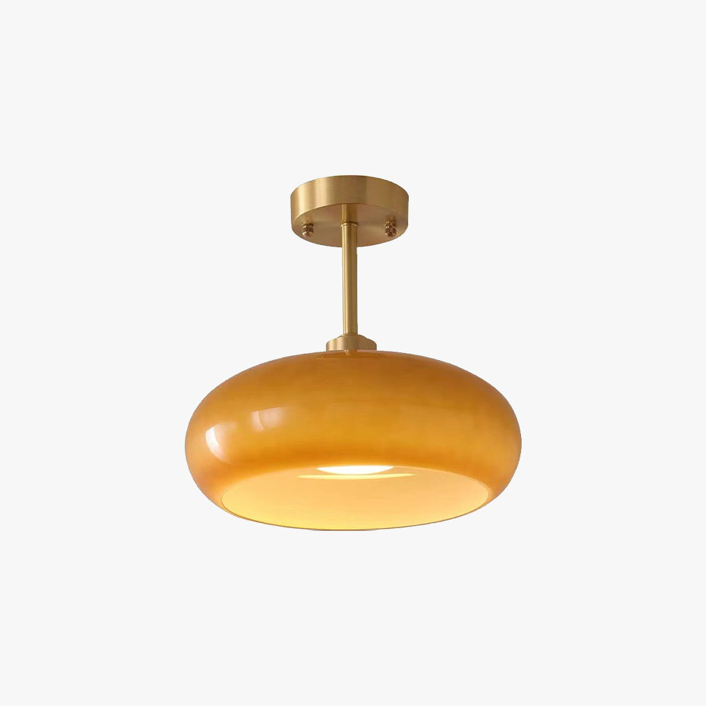 Modern Glass Flush Mount Ceiling Light