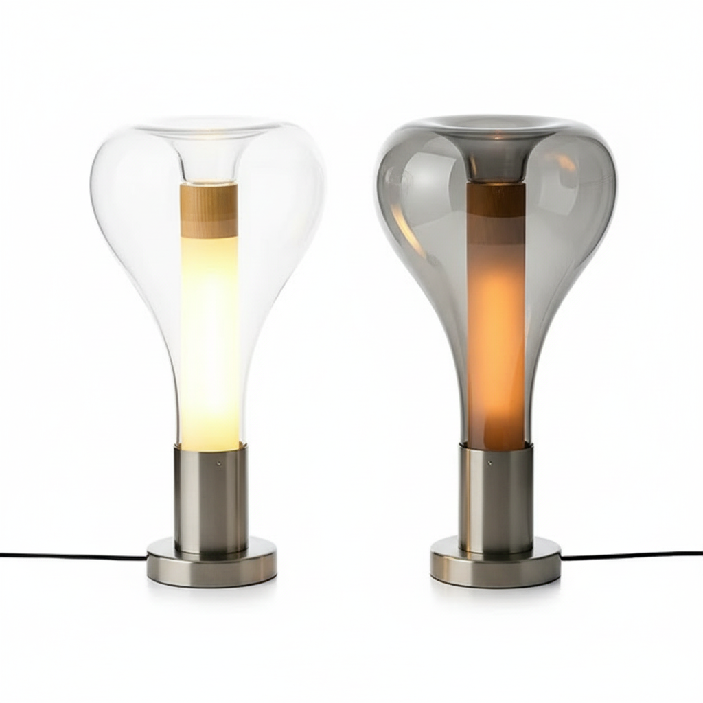 Modern Glass Lava Table Lamp