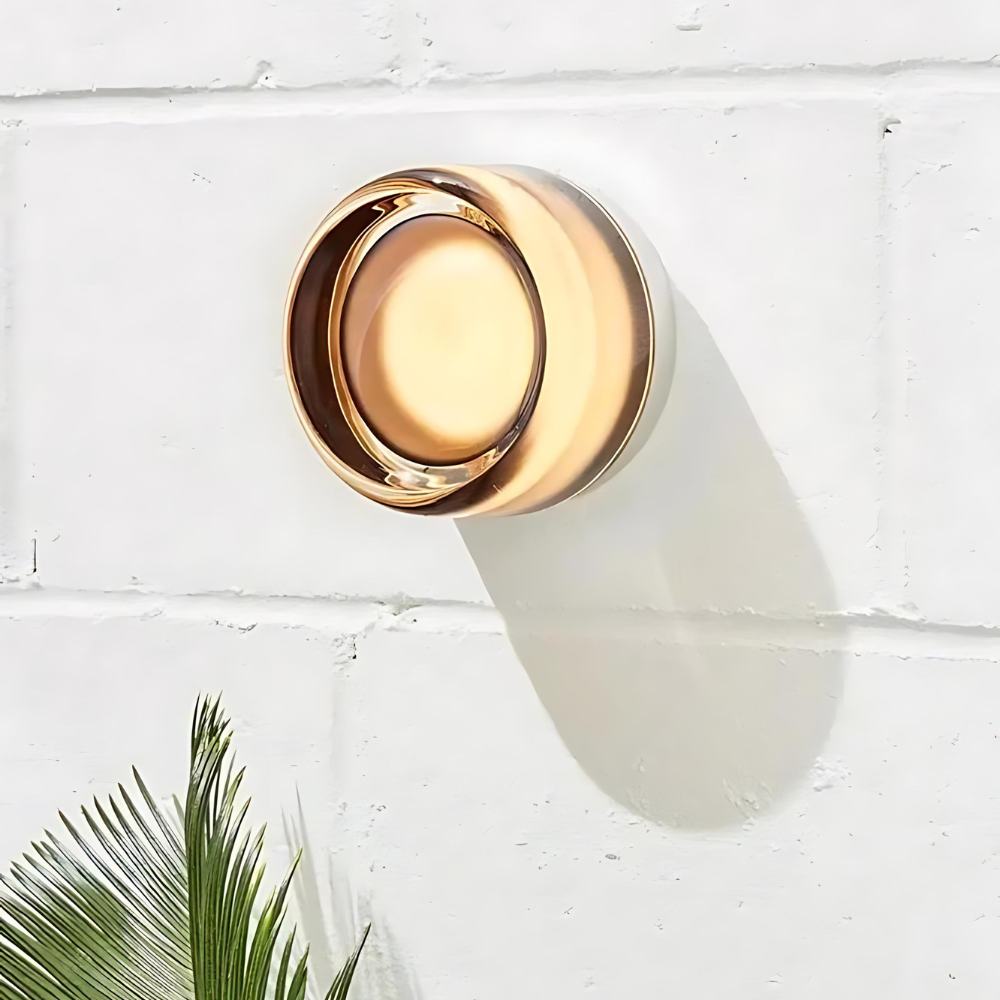 Modern Glass Wall Sconce with LED Glow