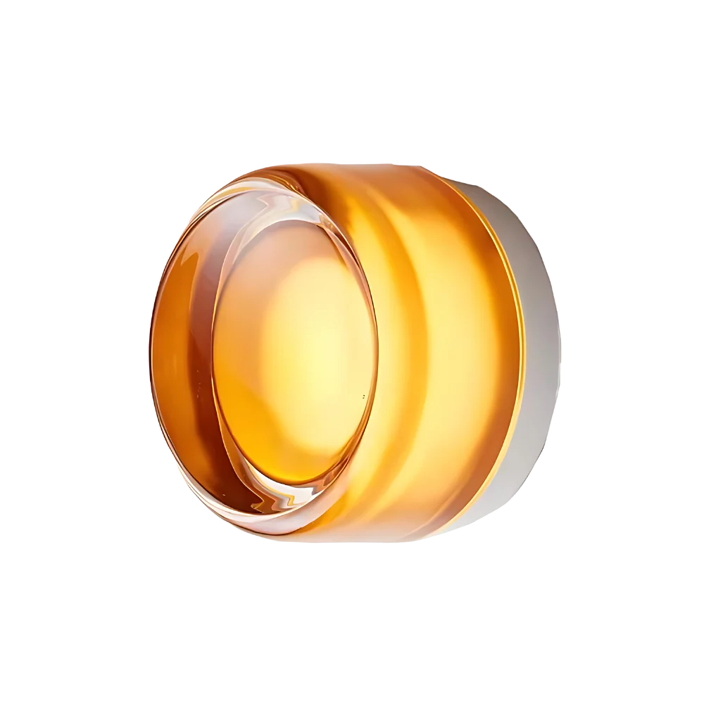 Modern Glass Wall Sconce with LED Glow