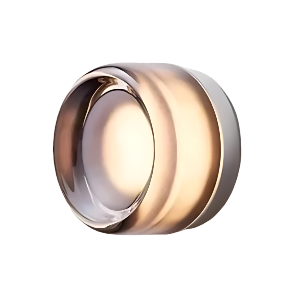 Modern Glass Wall Sconce with LED Glow