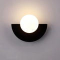 Modern Globe Garden Wall Light with LED Glow