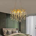 Modern Gold Branch Crystal Chandelier | Glass & Crystal Lighting