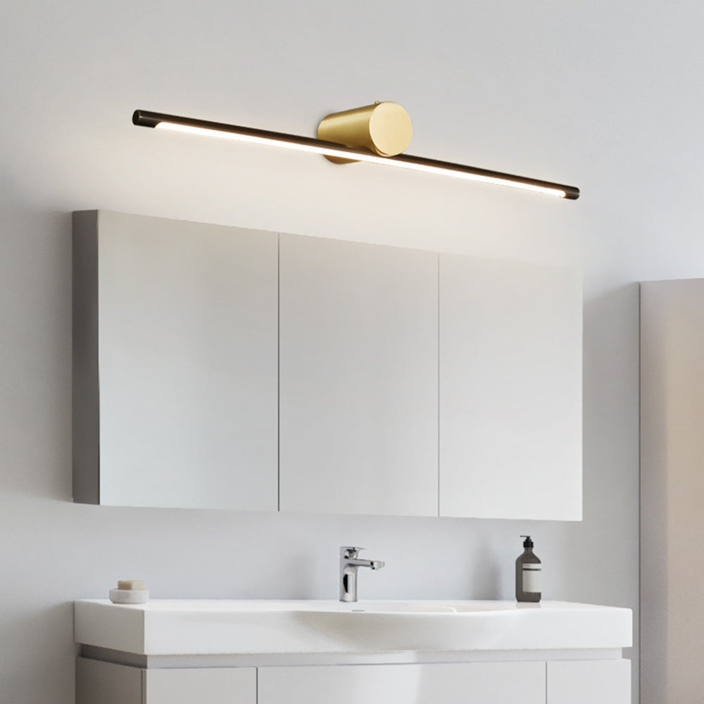 Modern Gold Vanity Mirror Wall Light with LED Bar