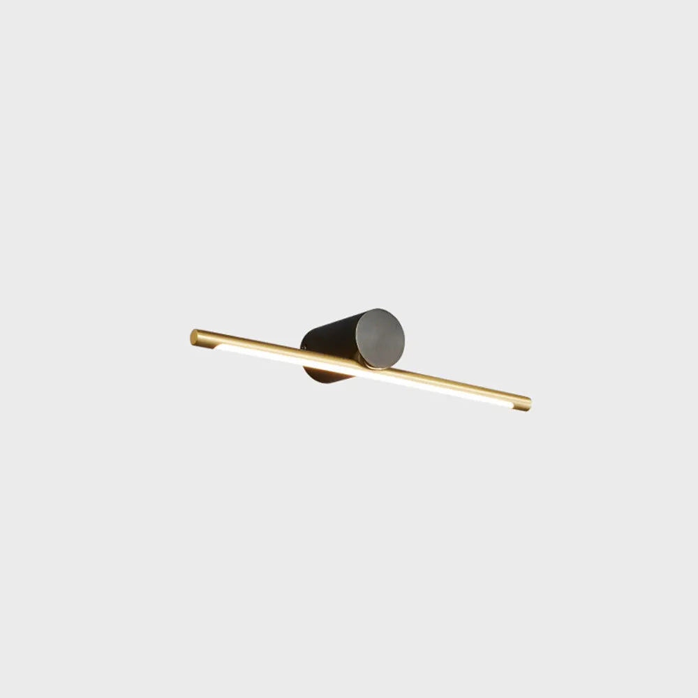 Modern Gold Vanity Mirror Wall Light with LED Bar