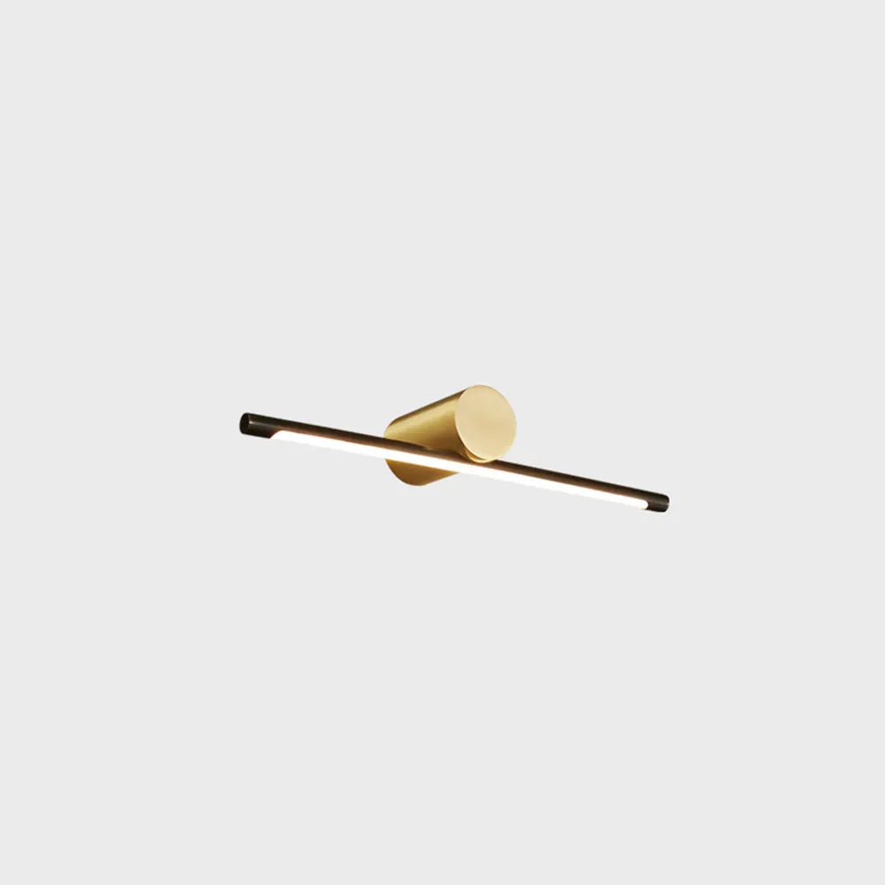 Modern Gold Vanity Mirror Wall Light with LED Bar