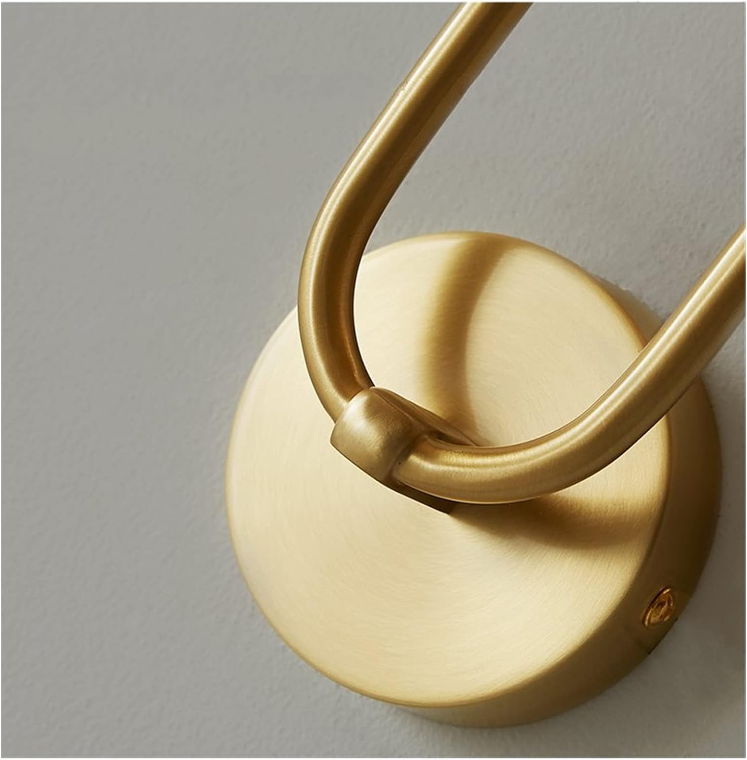 Modern Gold Wall Light with Dual LED Tubes