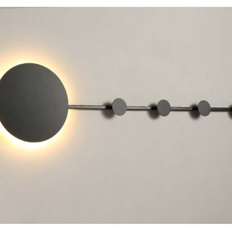 Modern LED Porch Wall Light With Hooks