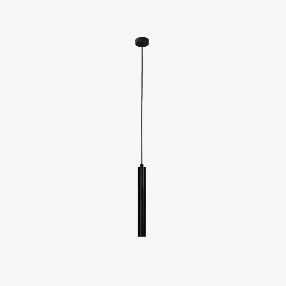 Modern Linear Tube Pendant Light with Minimalist Cylinder Design