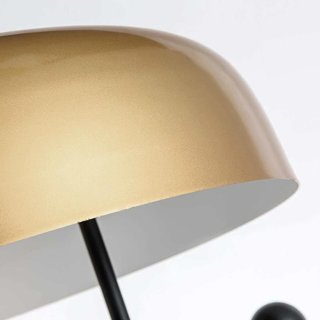 Modern Marble Desk Lamp with Gold Metal Shade