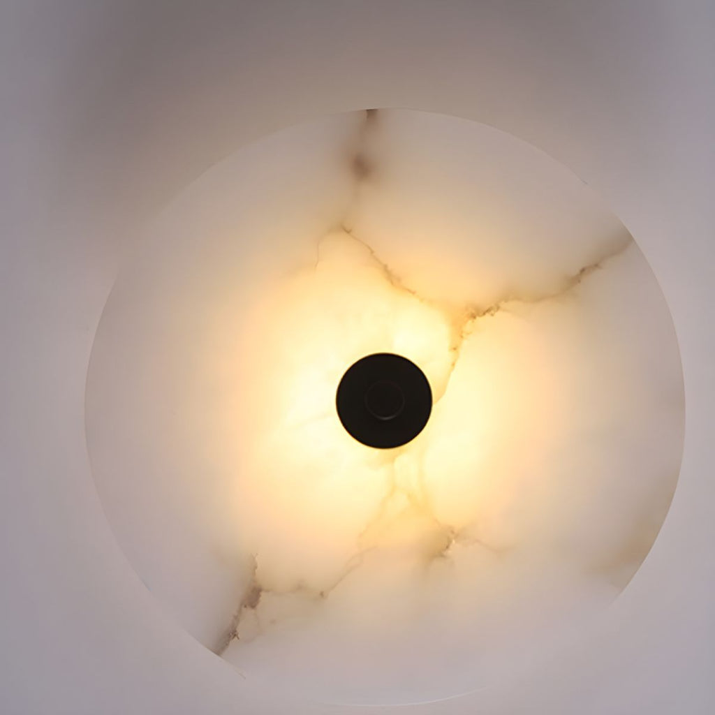Modern Marble Round LED 1-Light Wall Light