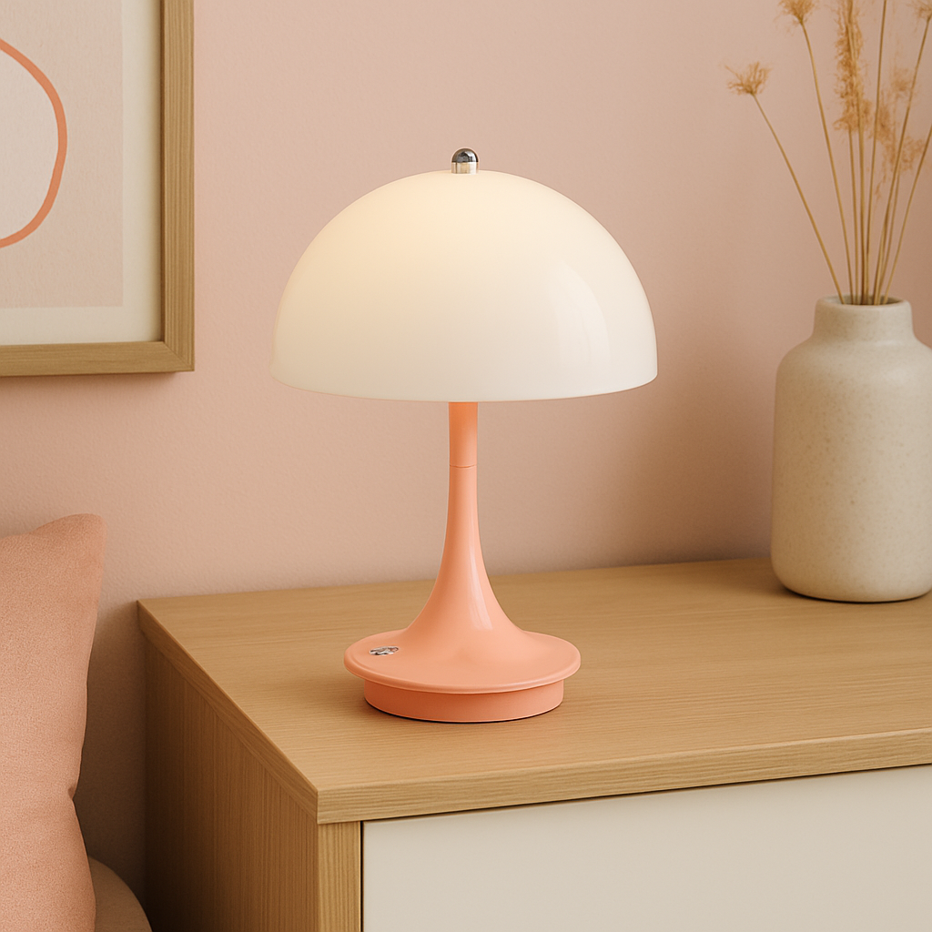Modern Mushroom Table Lamp with Warm Ambient Glow