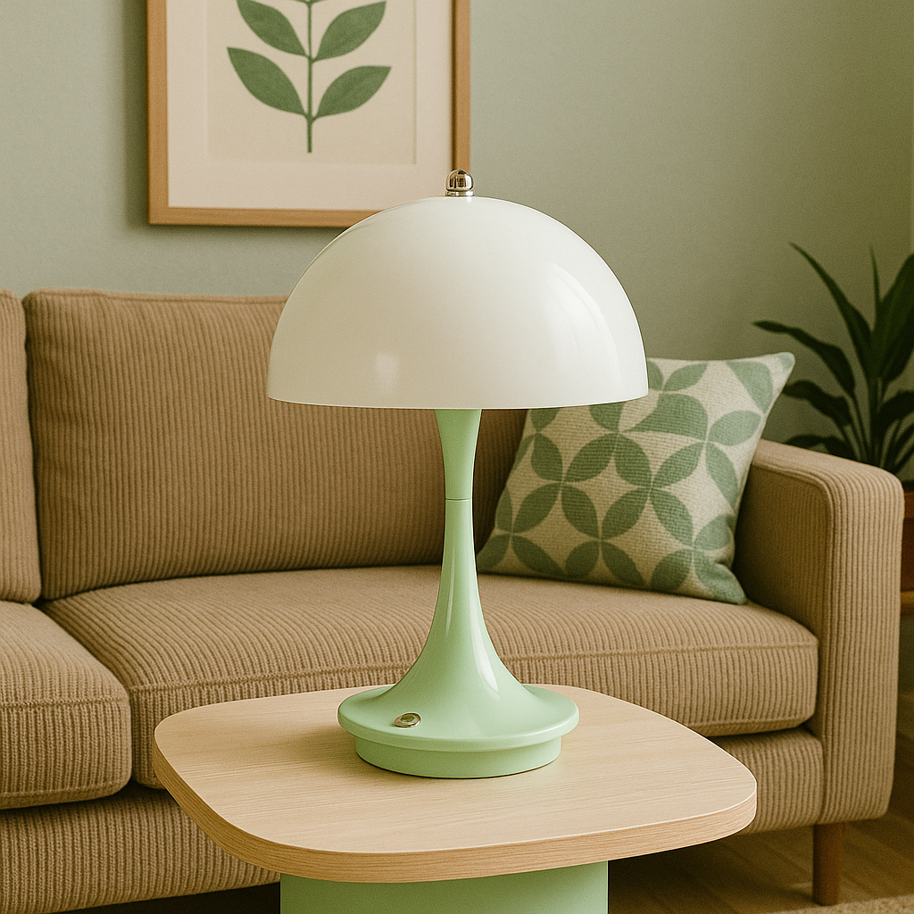 Modern Mushroom Table Lamp with Warm Ambient Glow