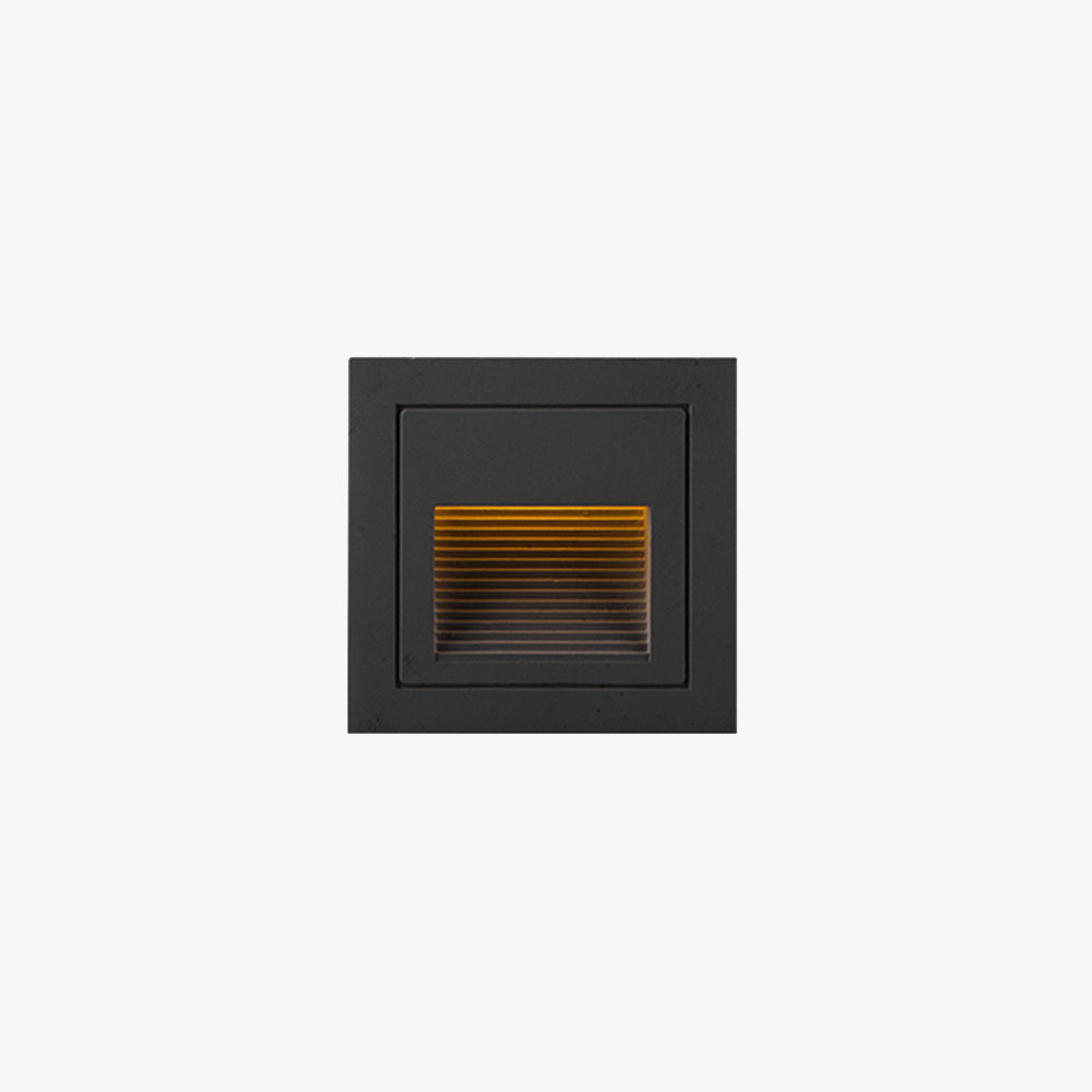 Modern Outdoor Step Light with Recessed LED