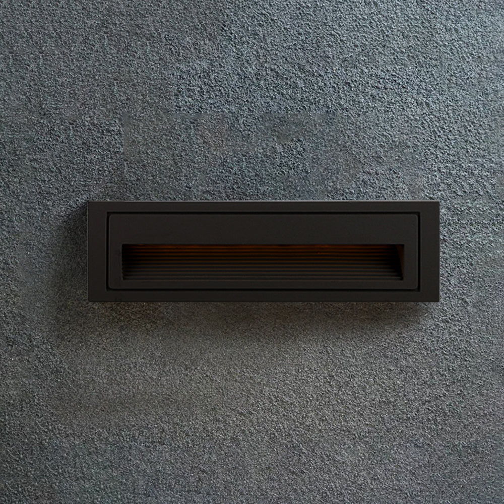 Modern Outdoor Step Light with Recessed LED