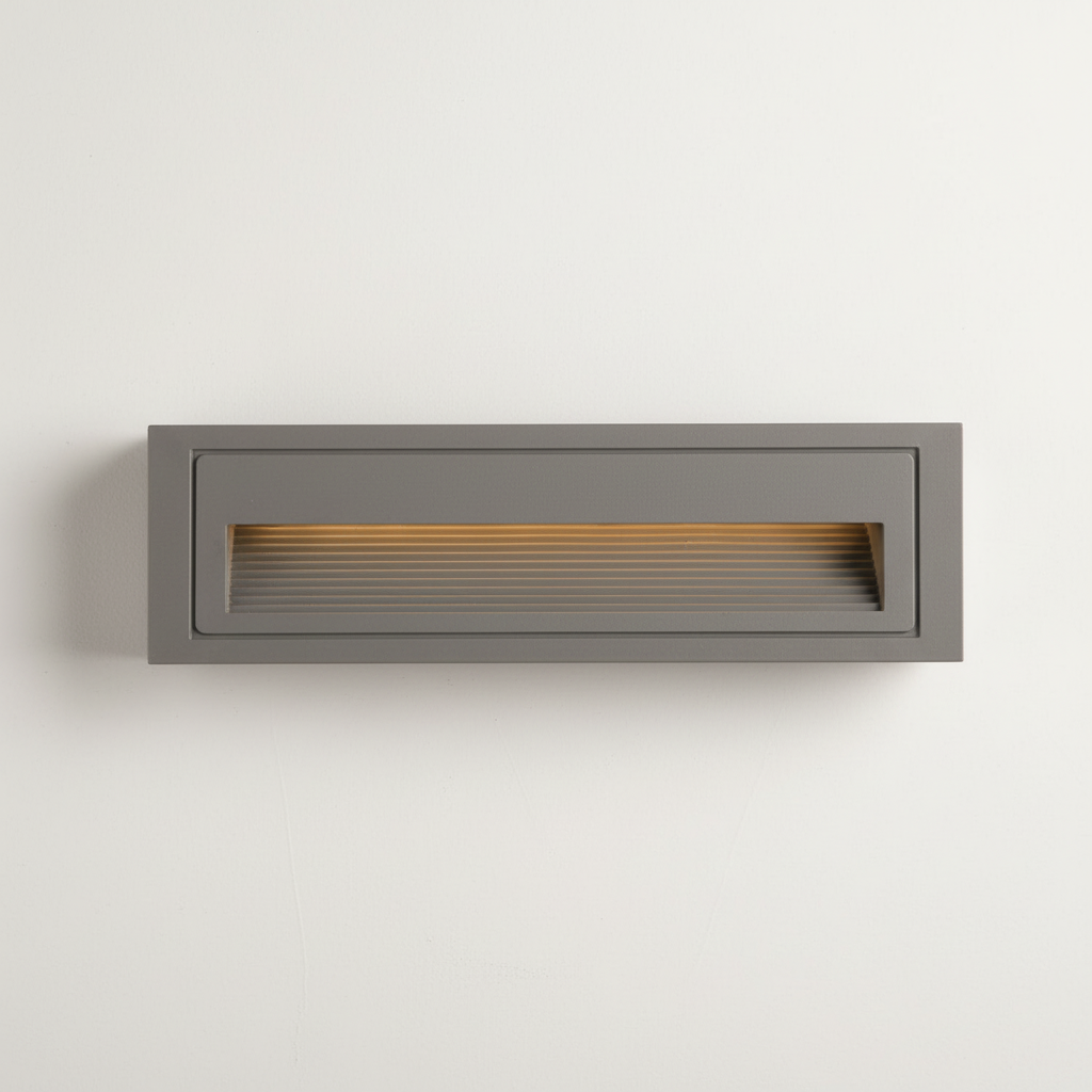 Modern Outdoor Step Light with Recessed LED