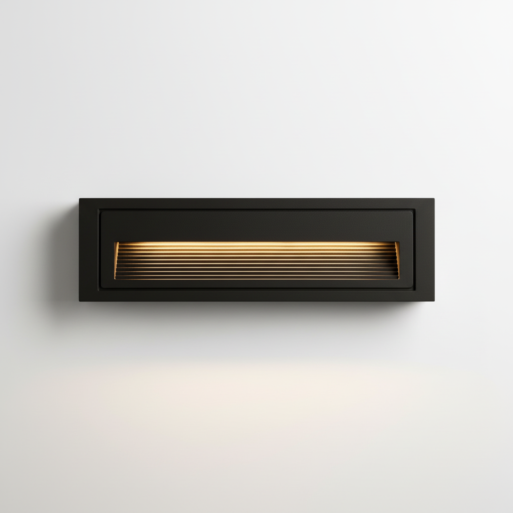 Modern Outdoor Step Light with Recessed LED