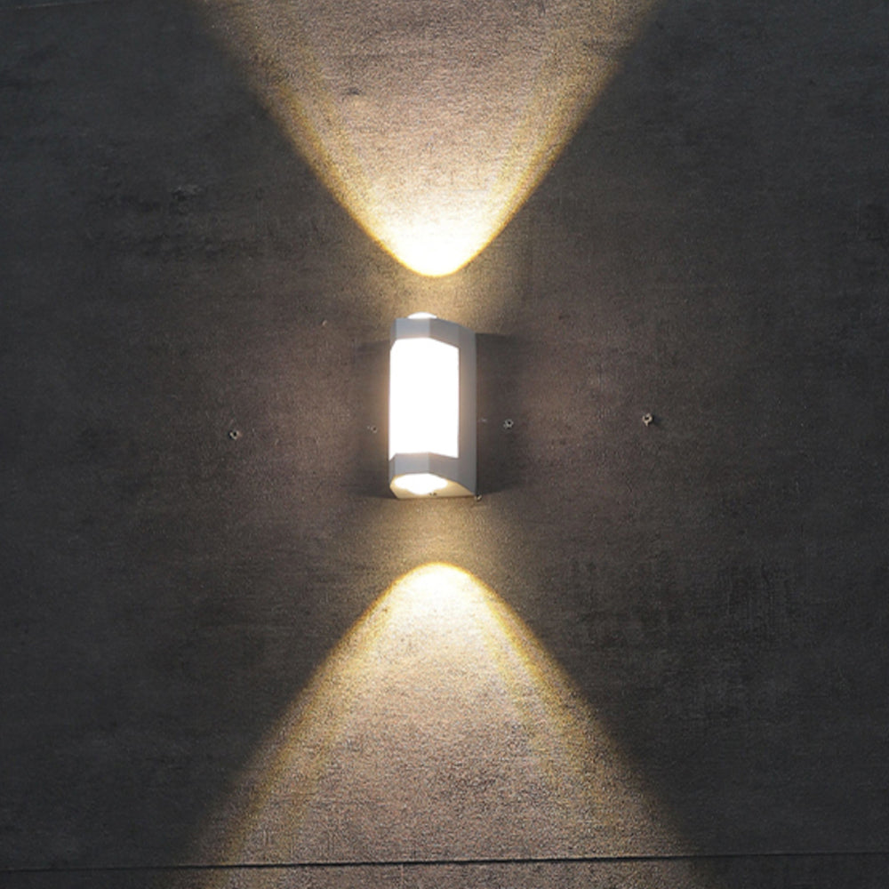 Modern Outdoor Wall Light with Up Down Glow