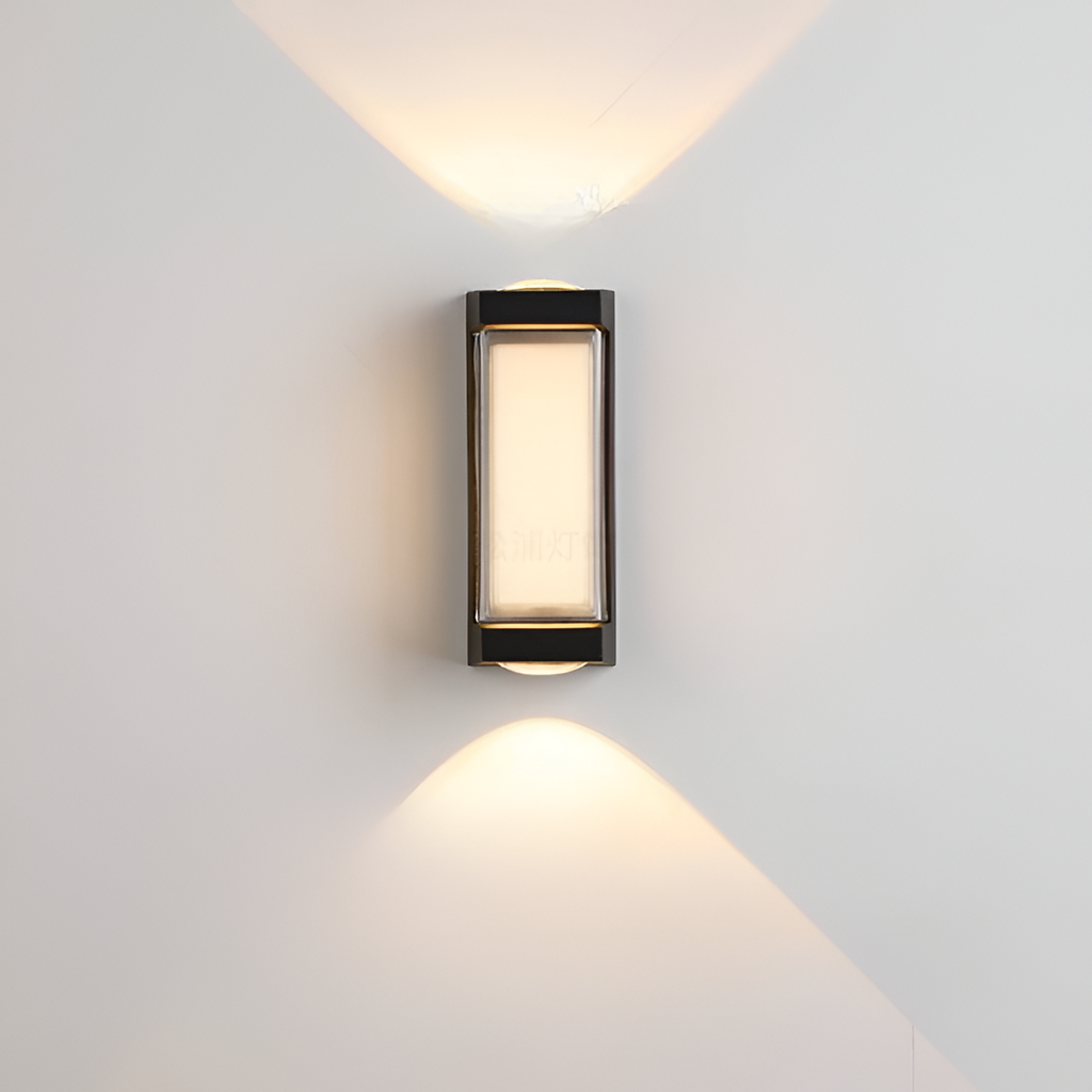 Modern Outdoor Wall Light with Up Down Glow