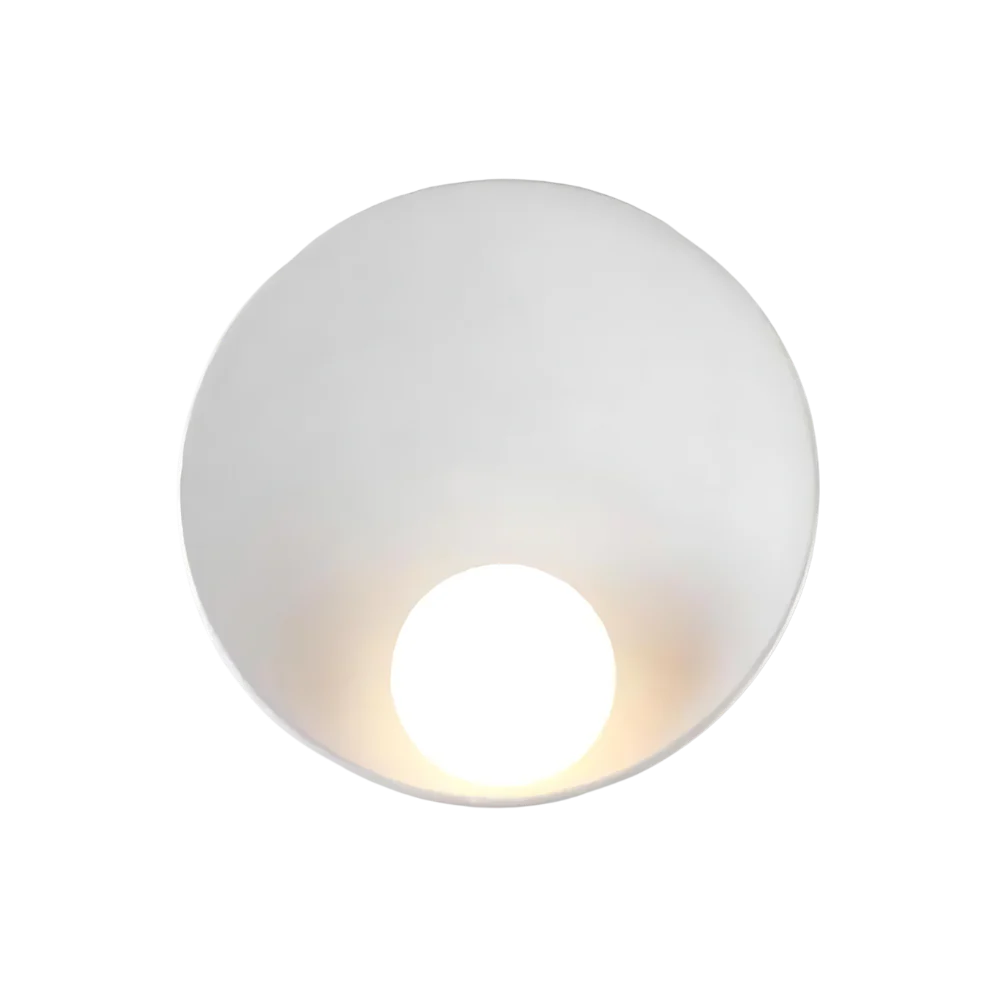 Japandi Wooden Bowl Wall Sconce with Wabi-Sabi Ambient Glow