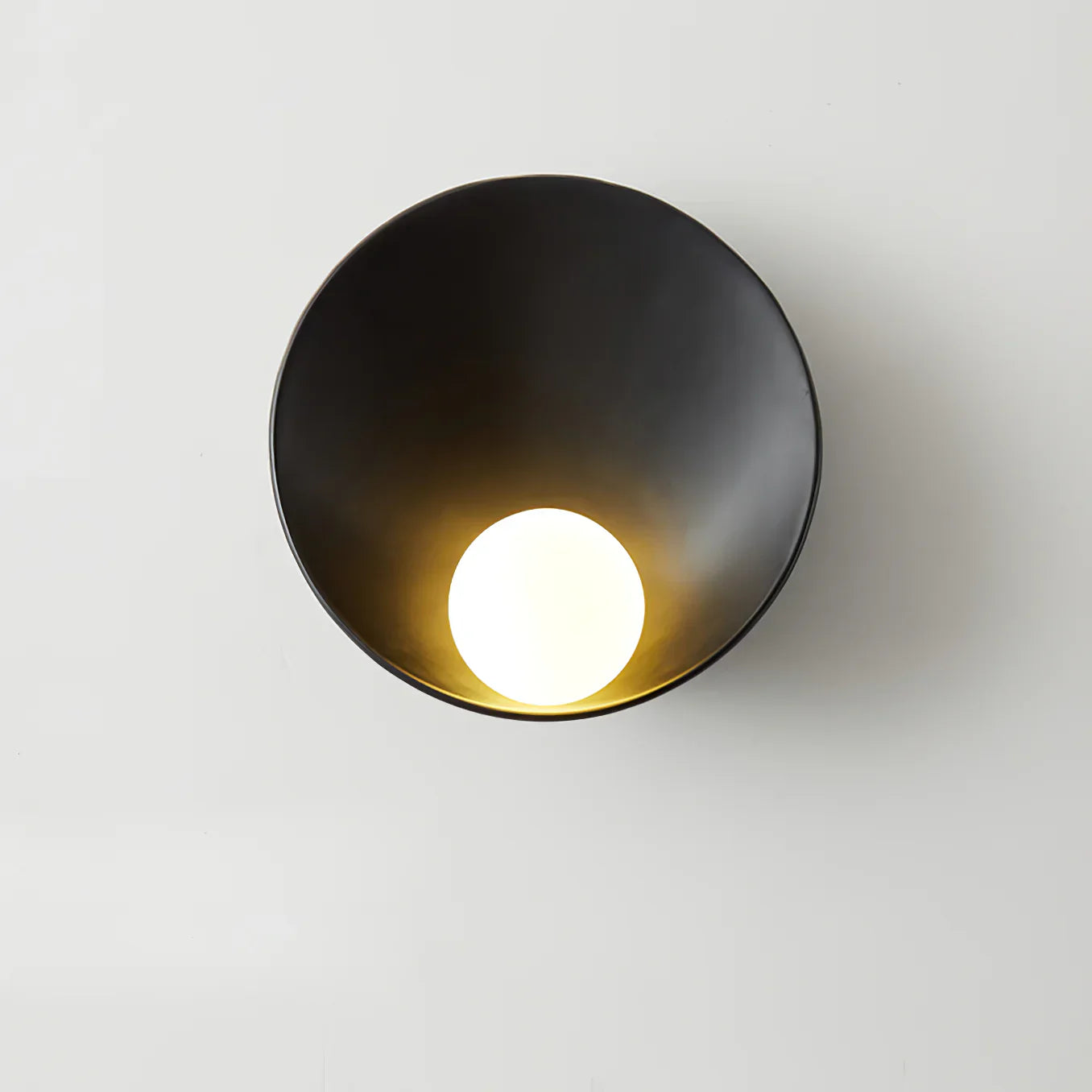 Japandi Wooden Bowl Wall Sconce with Wabi-Sabi Ambient Glow