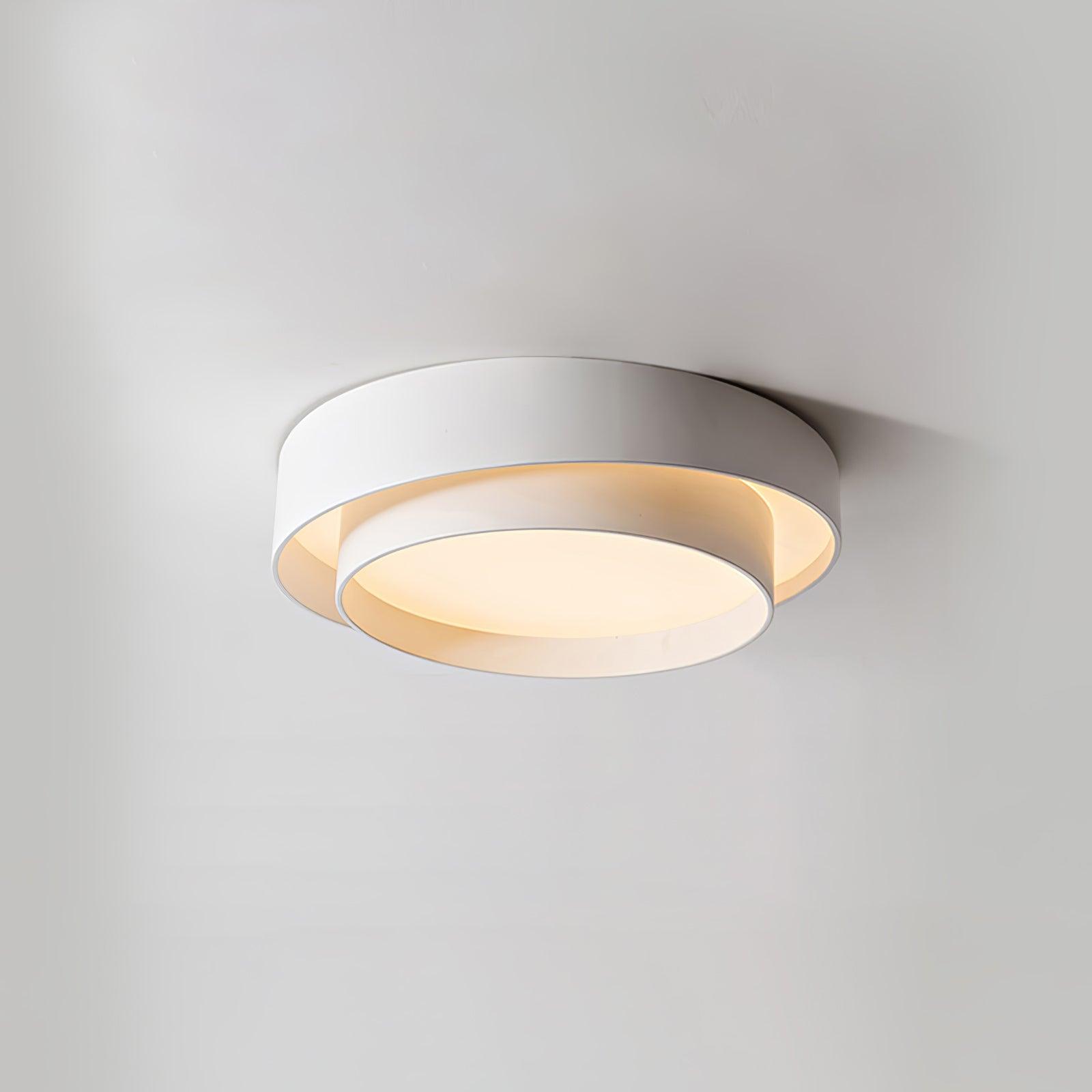 Modern Ring Ceiling Light with Black Frame