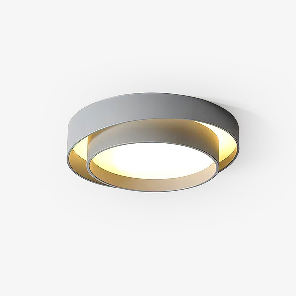Modern Ring Ceiling Light with Black Frame