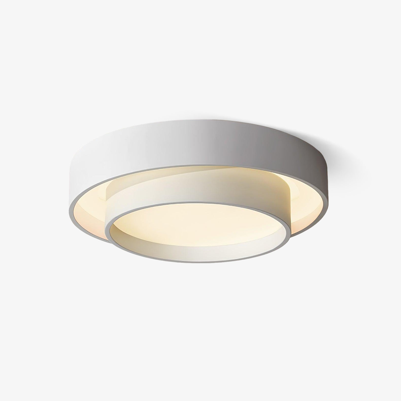Modern Ring Ceiling Light with Black Frame