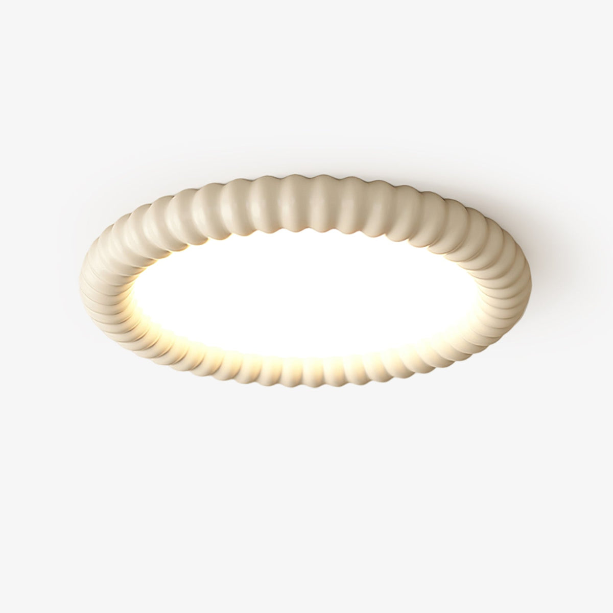 Modern Ripple Ceiling Light with Halo Design