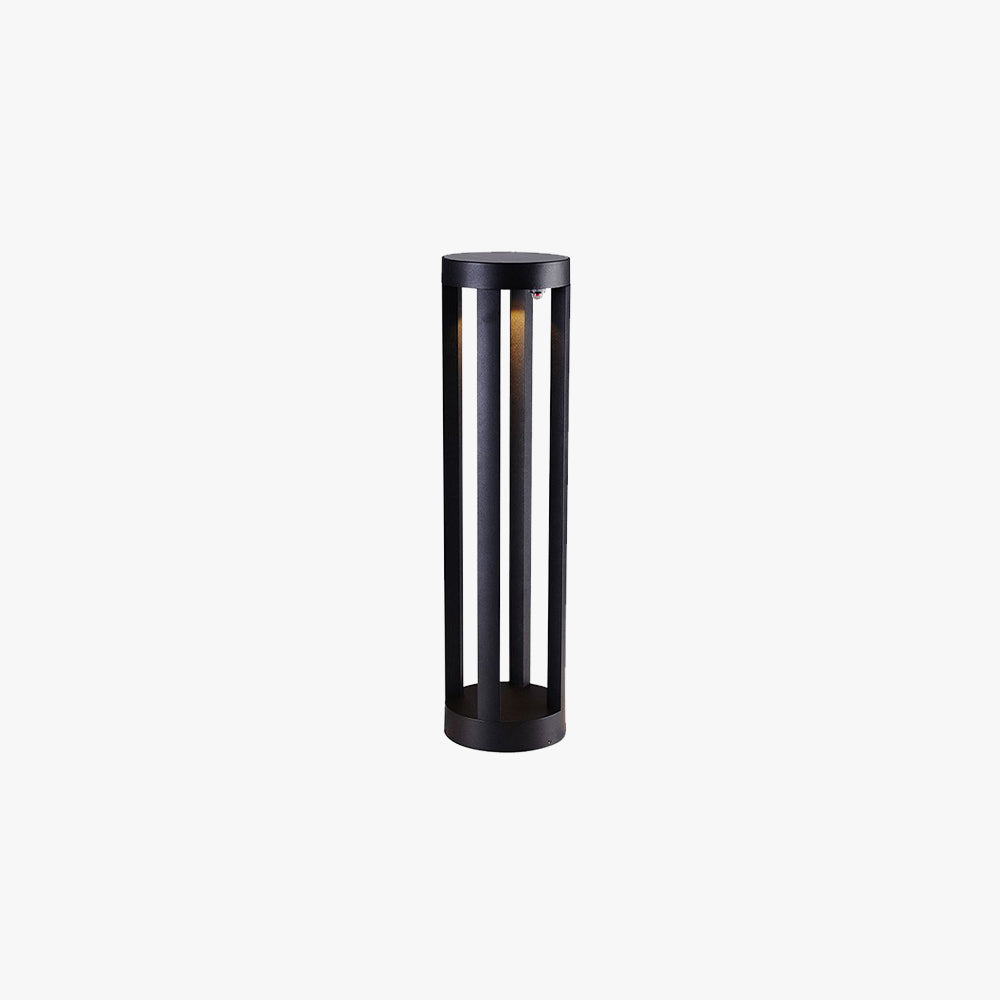 Modern Solar Exterior Light with Cylindrical Design