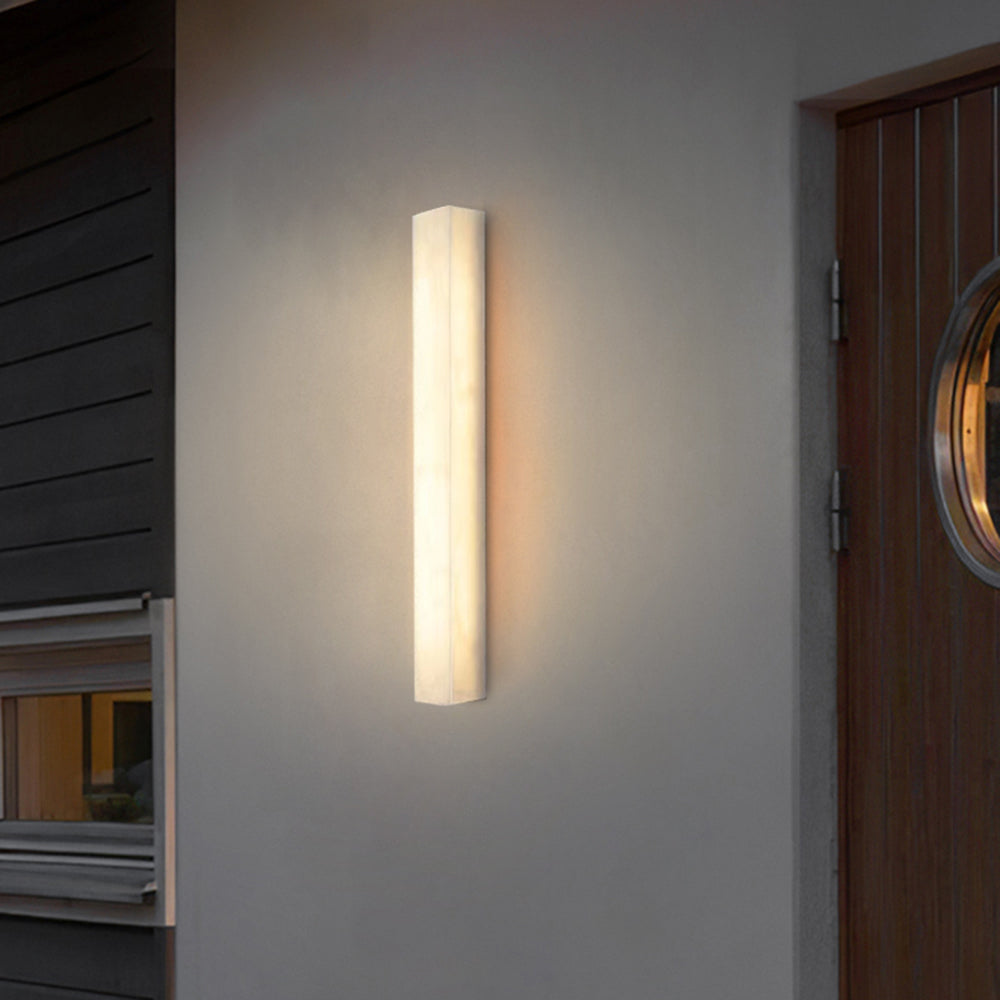 Modern Wall Sconce Light with Alabaster Glow