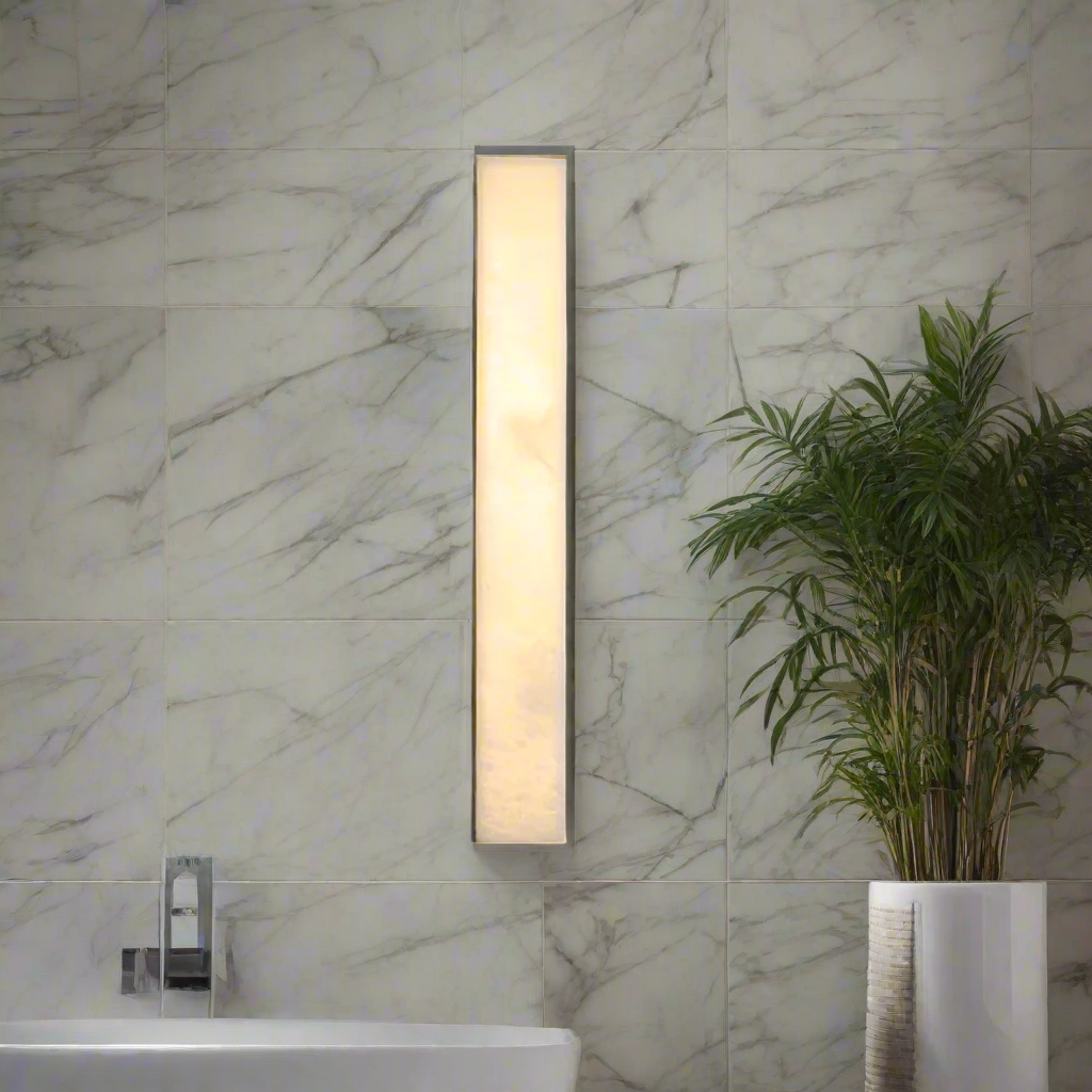 Modern Wall Sconce Light with Alabaster Glow