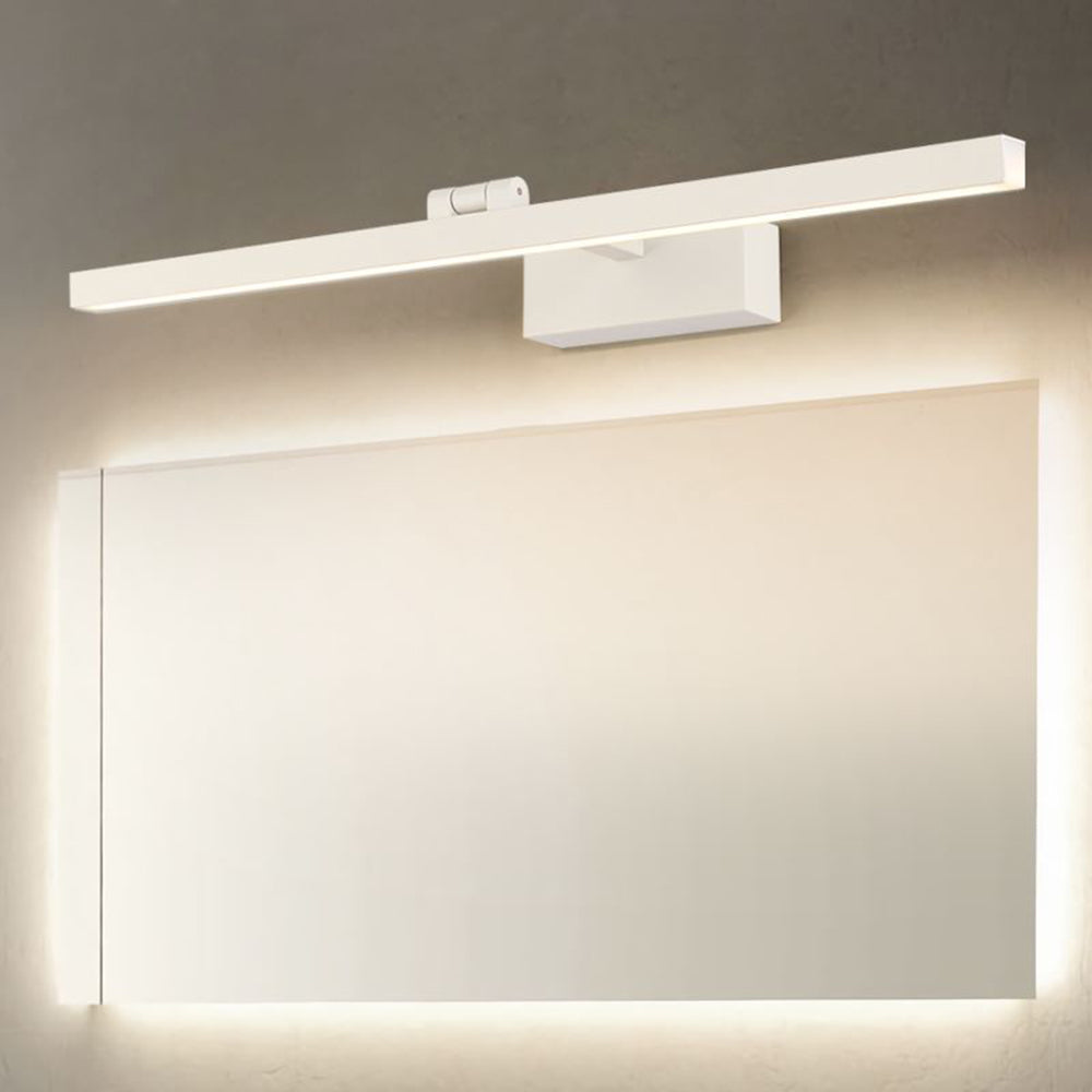 Modern White Vanity Wall Light with LED Bar