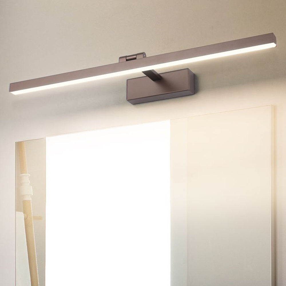 Modern White Vanity Wall Light with LED Bar