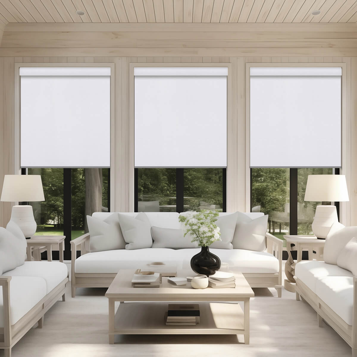 Motorized Blackout Roller Shades for Ultimate Light Control and Privacy