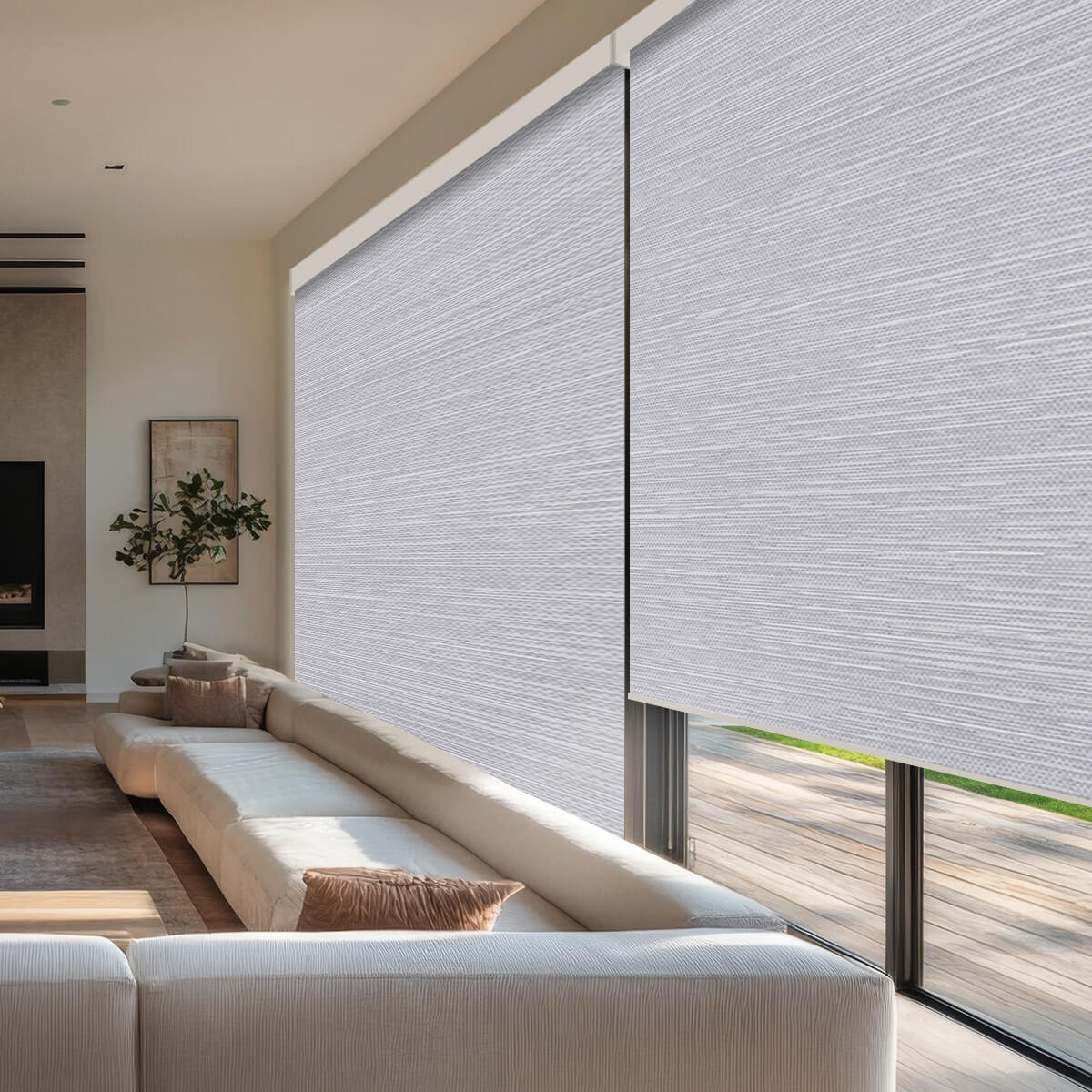 Motorized Blackout Roller Shades for Ultimate Light Control and Privacy
