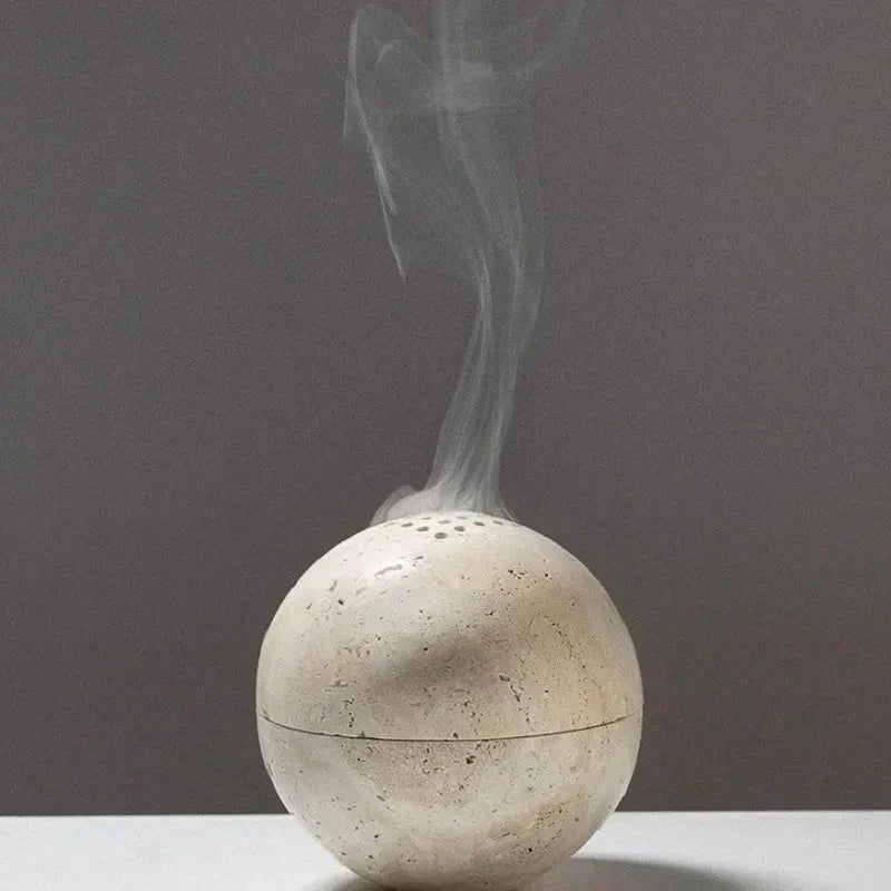 Natural Marble Incense Burner for Elegant Aromatic Ambience